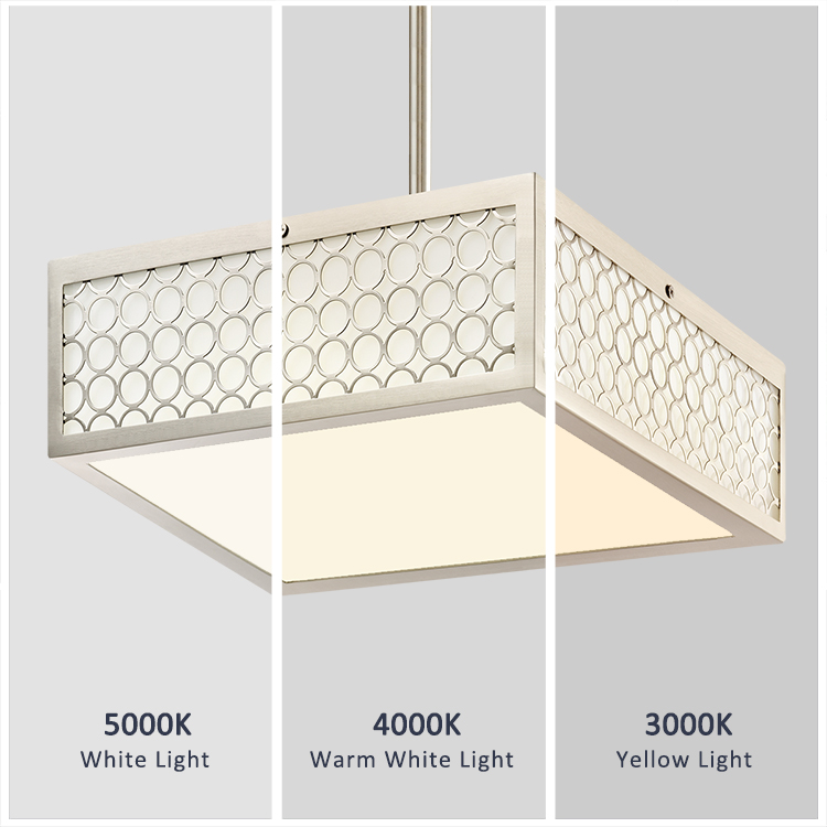 Modern Hanging Pendant Light Brushed Nickel Pendant Light for Kitchen Dining Room Bedroom Bar