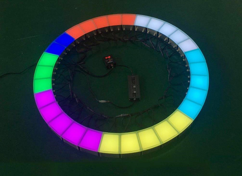 Decorative IP67 Color Changing square 300MM Skidproof Recessed Ground Street Floor Paver 10W Led  Brick Weight Light for Road