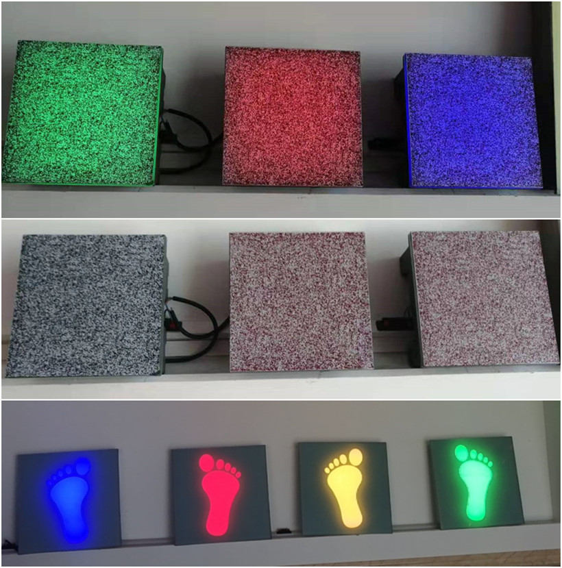Decorative IP67 Color Changing square 300MM Skidproof Recessed Ground Street Floor Paver 10W Led  Brick Weight Light for Road