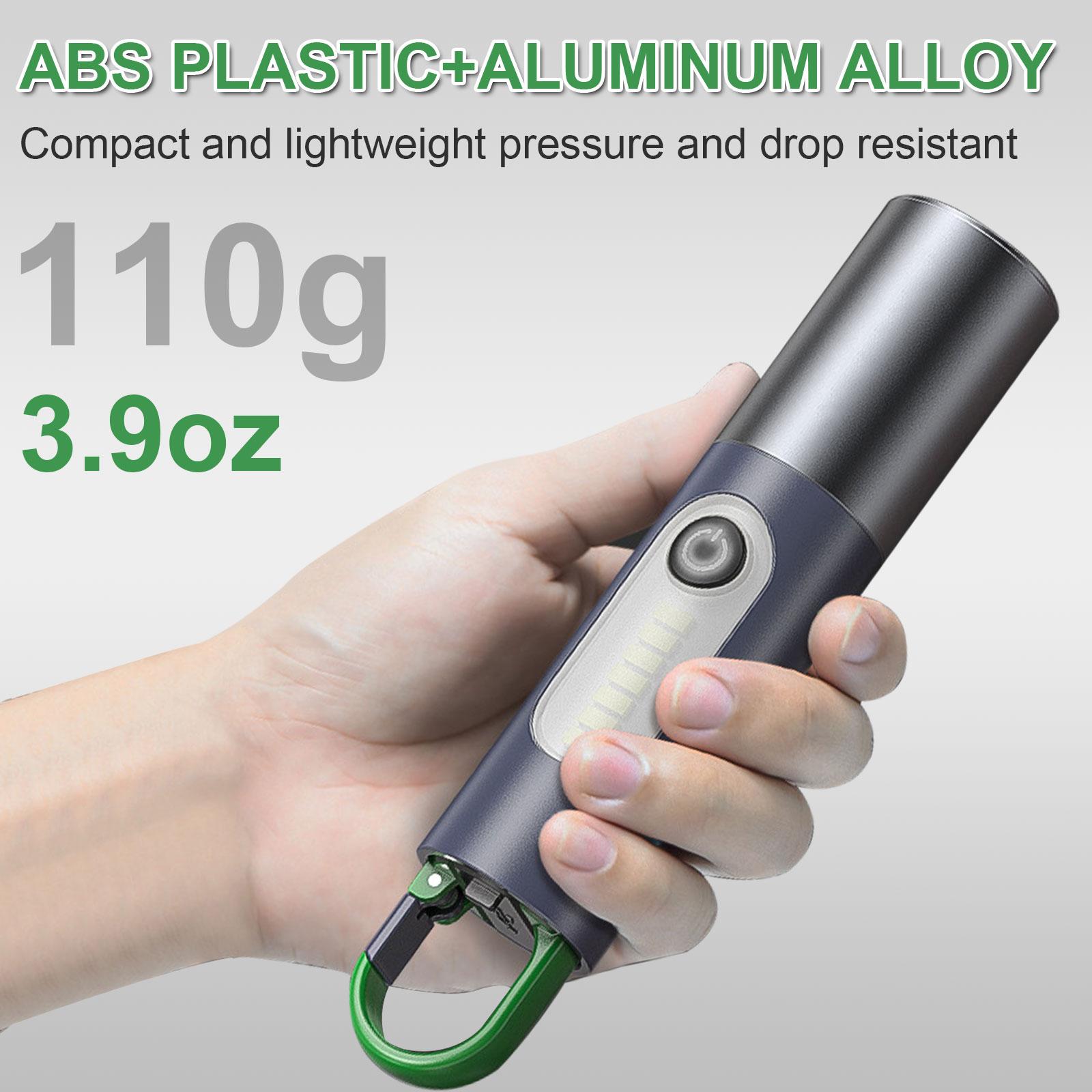 USB Rechargeable COB Aluminum Telescopic Zoom LED Torch Light FSH360picture3