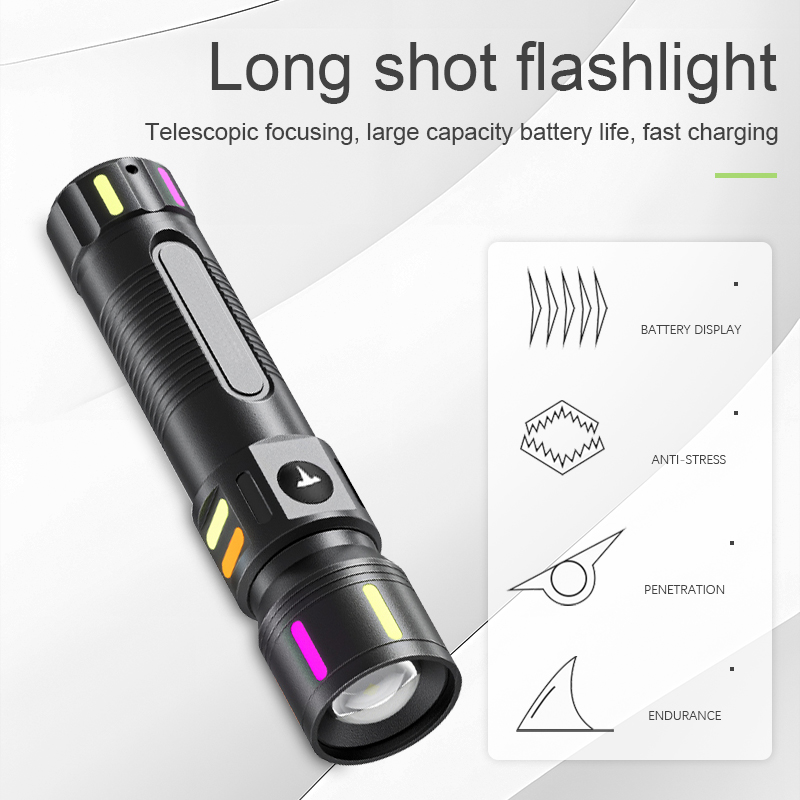 Portable Super Bright High Lumens Waterproof Rechargeable LED Torch Flashlight FSH380picture2