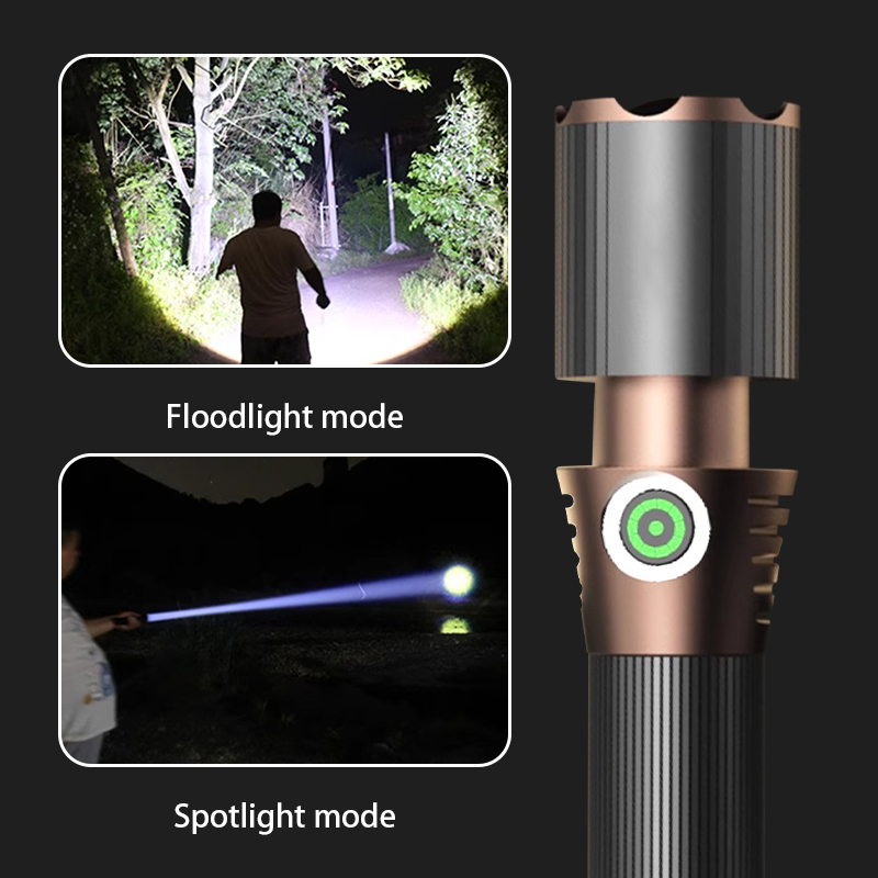 High Lumen Irradiation Stretchable Strong Type-c Charging LED Flashlight FSH460picture3