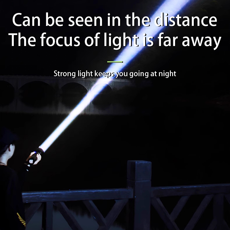 Handheld Long-range Portable USB Charging Outdoor LED Flashlight FSH450picture3