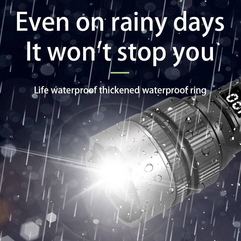 Long Distance 1000 Meter Flash Type C Rechargeable LED Tactical Flashlight FSH300picture6
