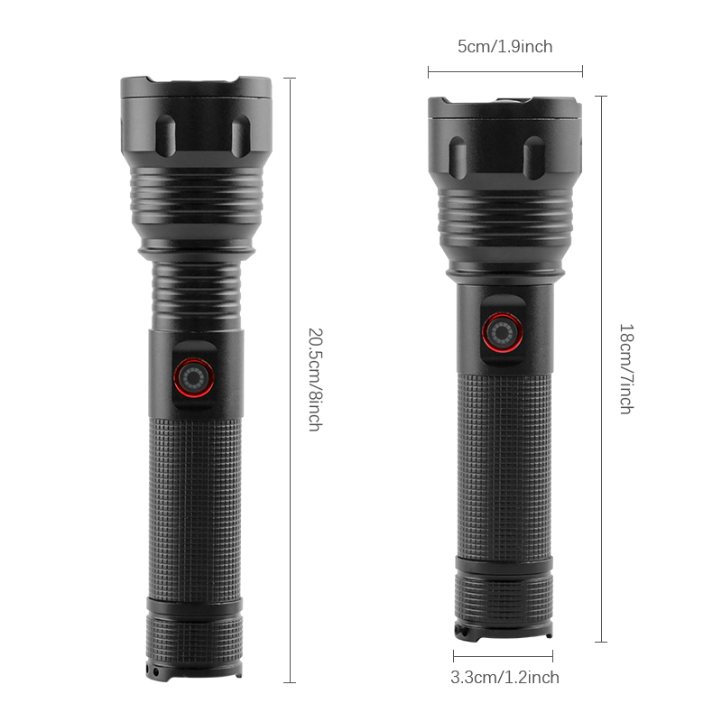 Power Display Rechargeable Zoomable Waterproof Outdoor Tactical Torch Flash Light FSH250picture5