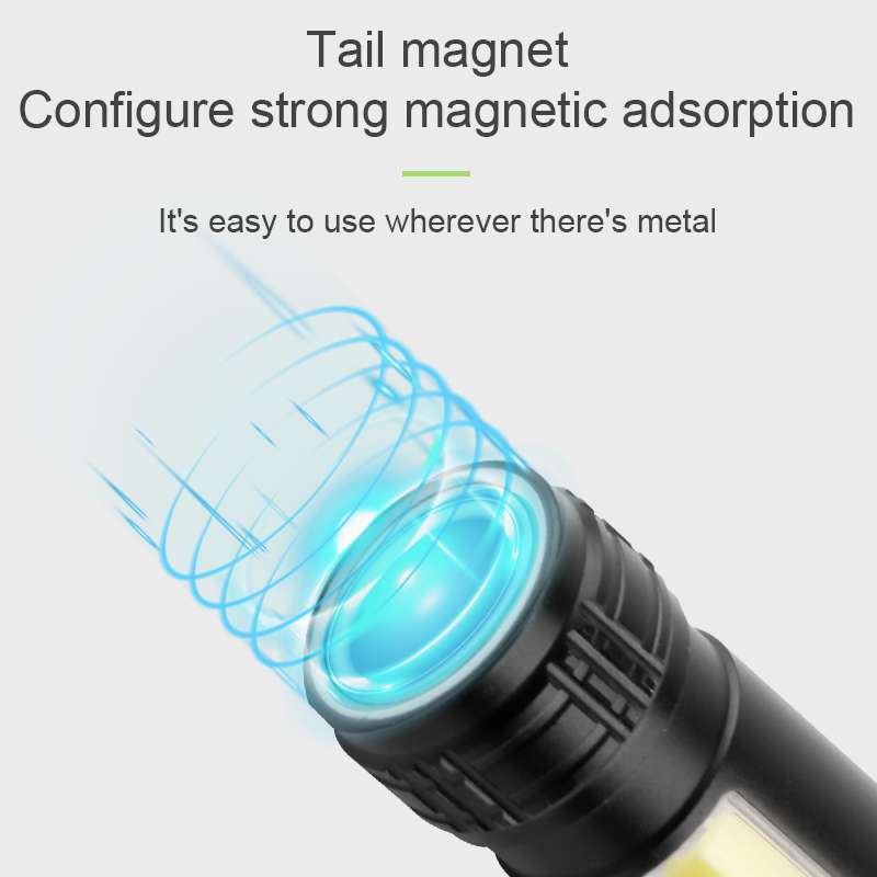 Zoomable LED Outdoor Waterproof USB Rechargeable Flashlight FSH190picture2