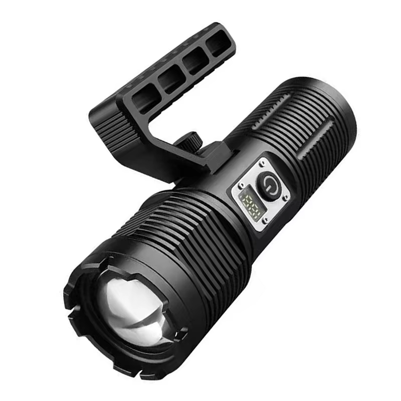 Zoom 50W LED+COB Search Light Power Display Type-C Charging Flashlight FSH200picture3