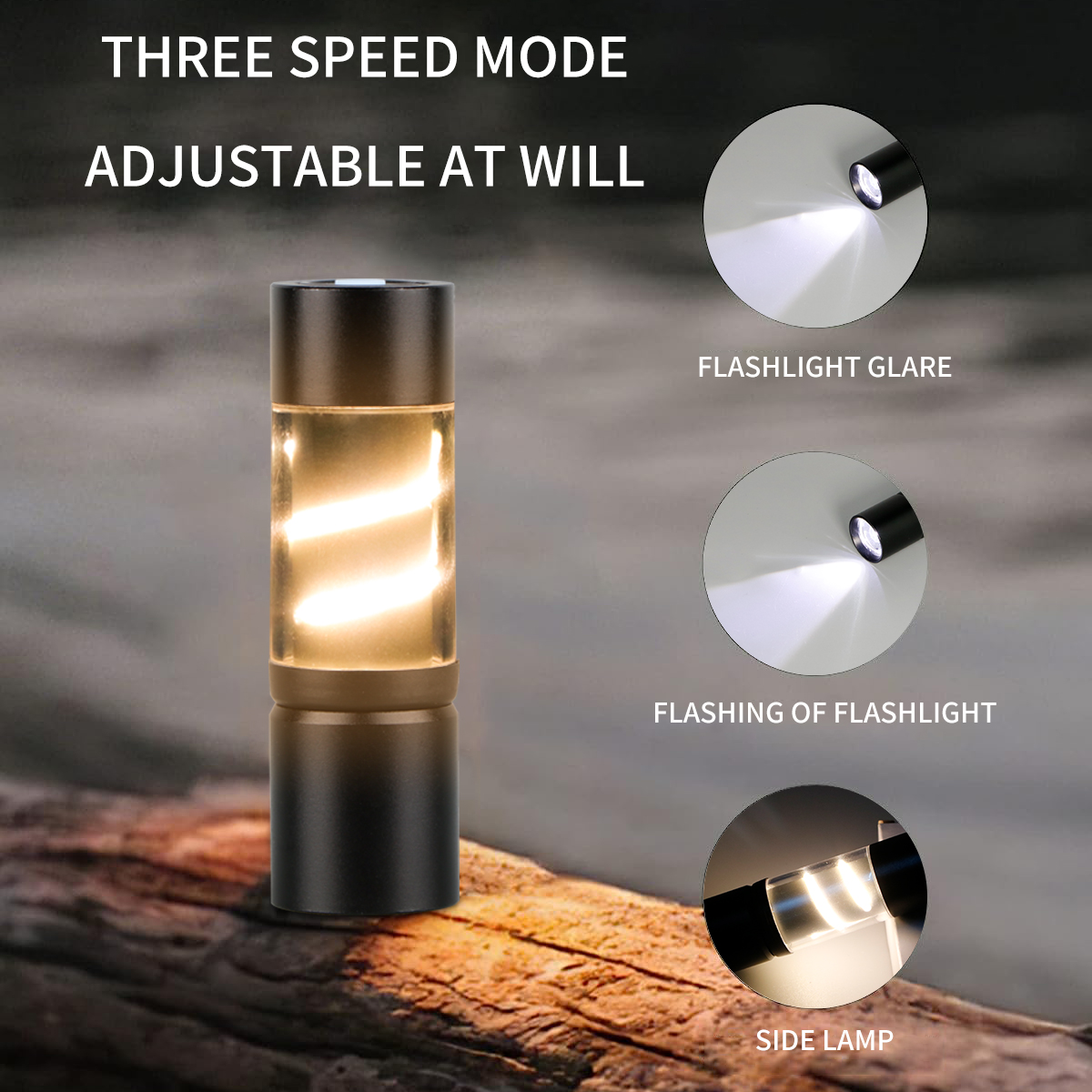 USB Rechargeable Mini Xpe LED Outdoor Flashlight FSH510picture3