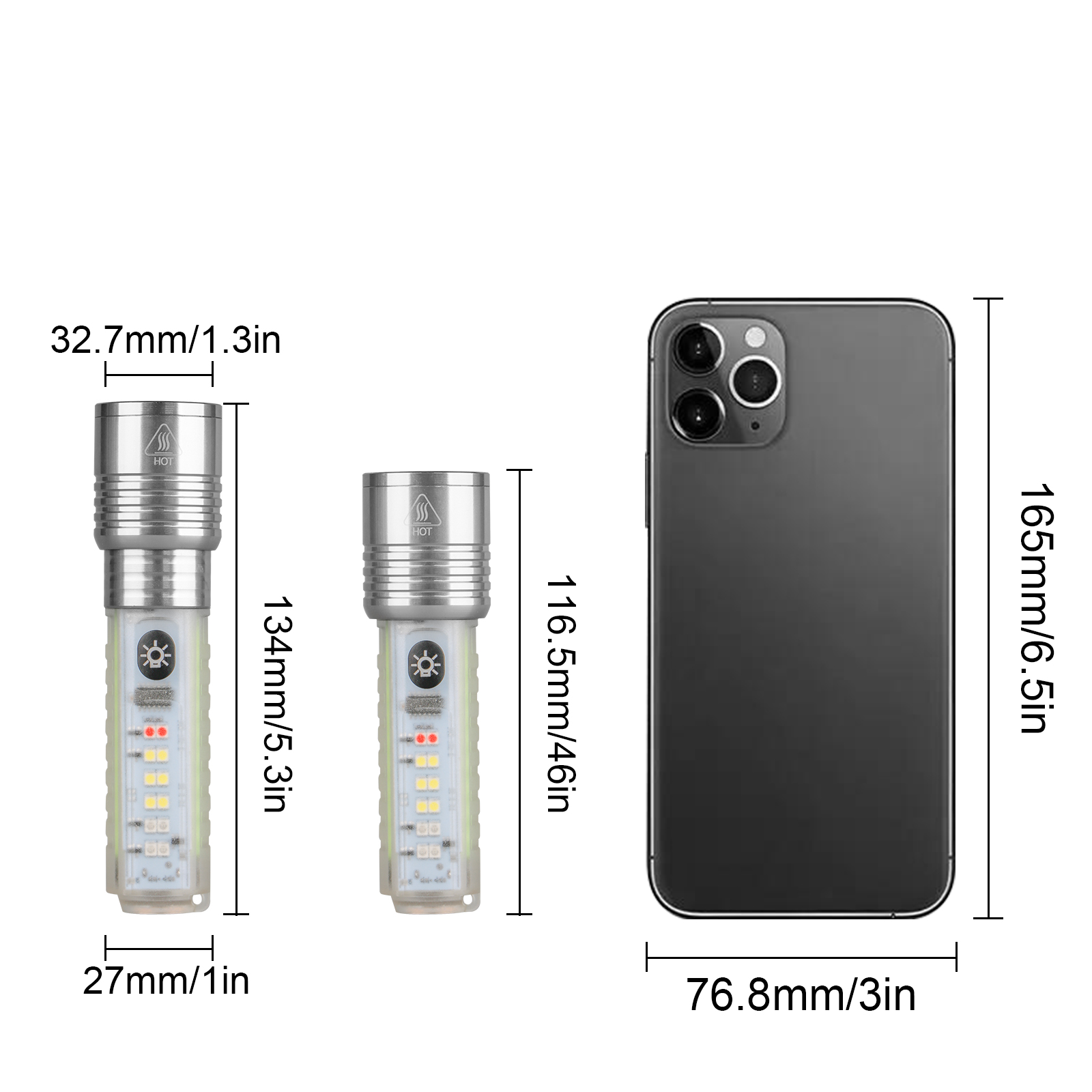 USB Rechargeable LED Zoomable Flashlight with Magnetic FSH520picture6