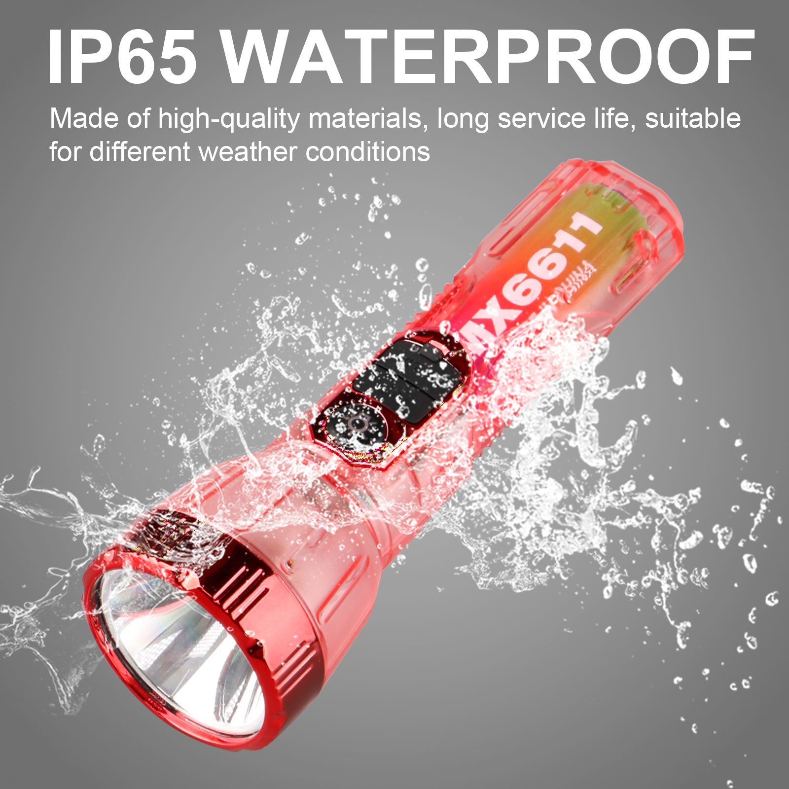 Multifunctional USB Rechargeable LED Torch Flashlight FSH540picture5