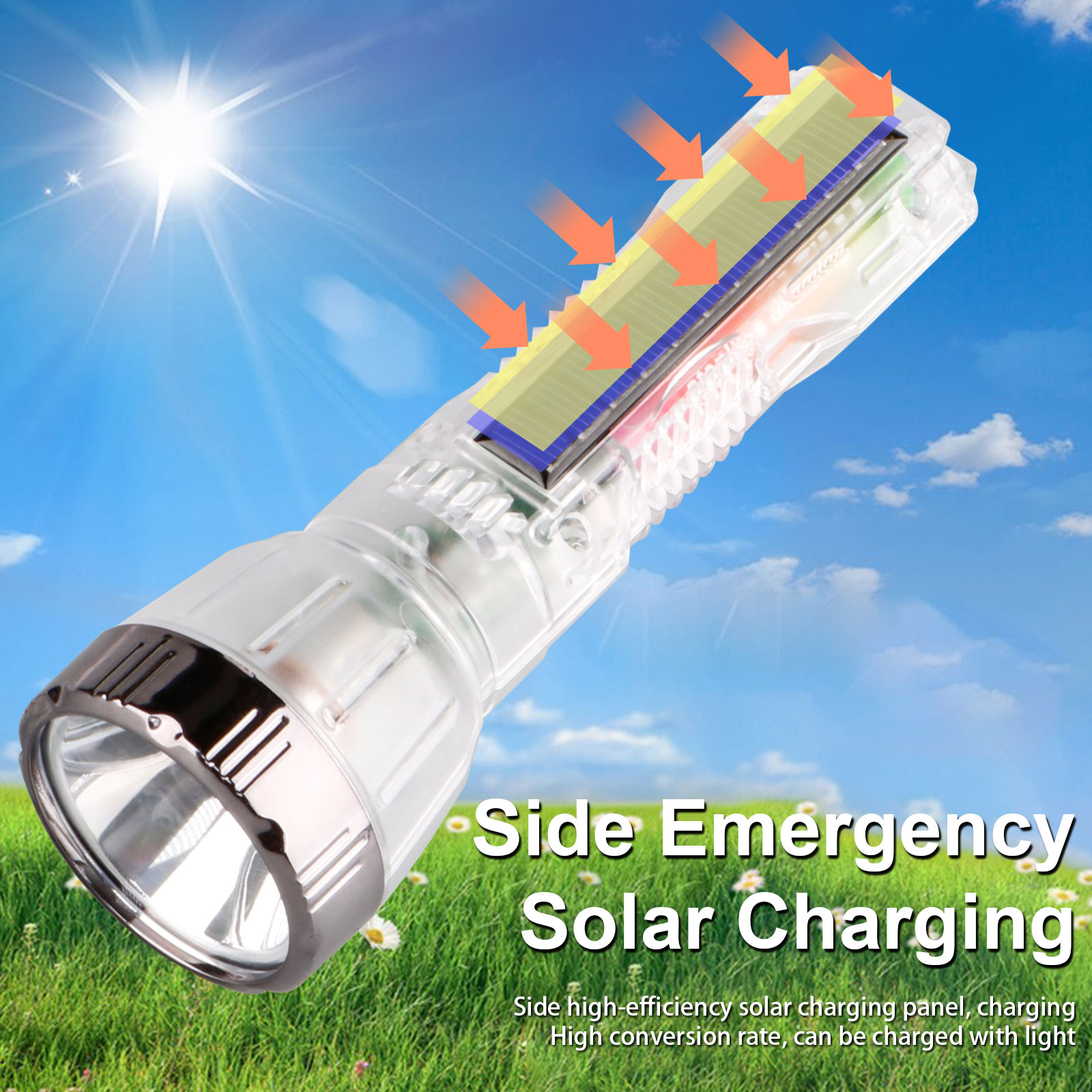 Multifunctional USB Rechargeable LED Torch Flashlight FSH540picture6