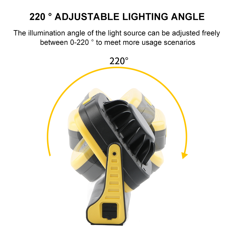 3 Colors USB Rechargeable Portable COB LED Work Light WRL5100picture5