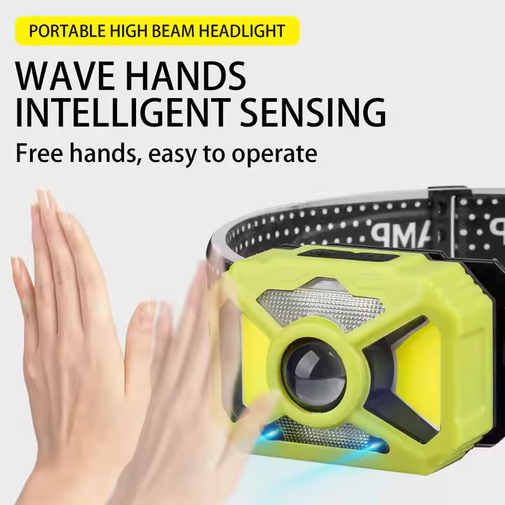 Waterproof Adjustable Outdoor Strong Light Sensor USB Charging LED Headlamp HDL5200picture4