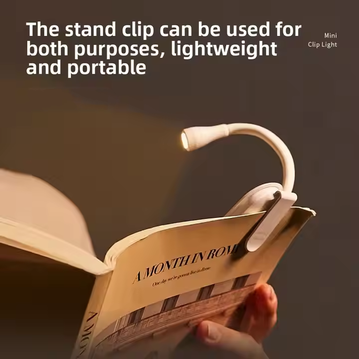 USB Rechargeable Mini Energy-saving LED Book Light BOK1700picture2