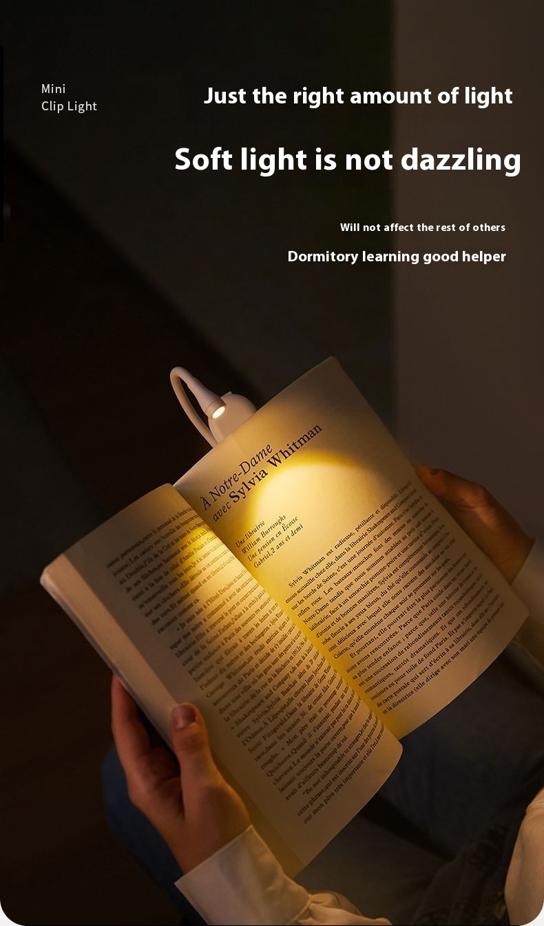 Guangli USB Rechargeable Mini Energy-saving LED Book Light
