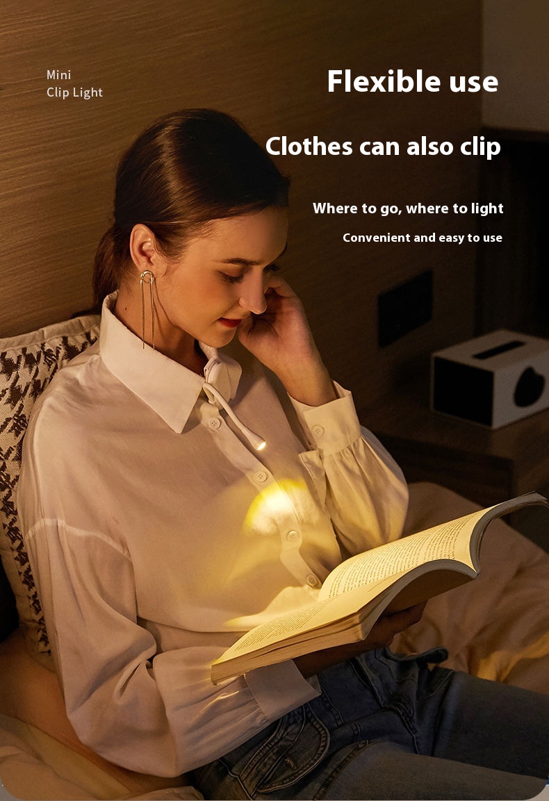 Guangli USB Rechargeable Mini Energy-saving LED Book Light