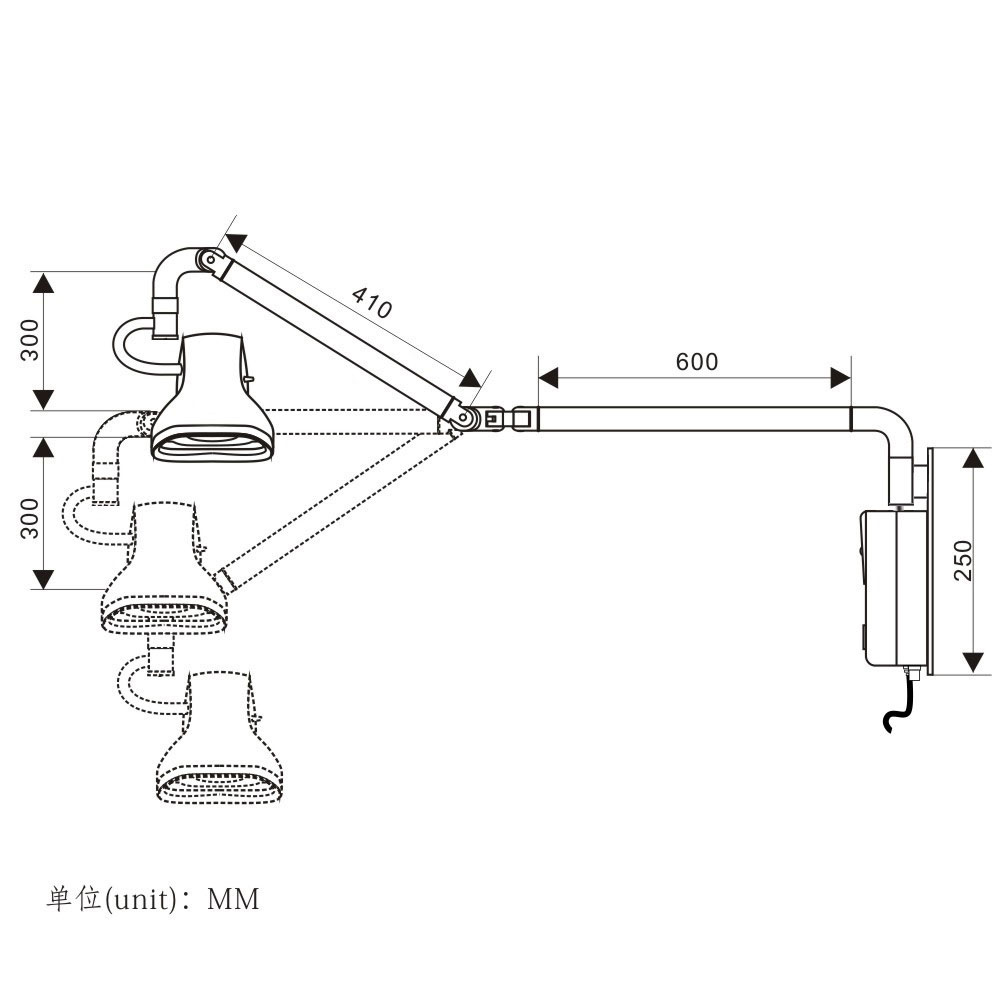 Multi-angle Pet Medical 21W LED Medical Examination Light EXM130picture3