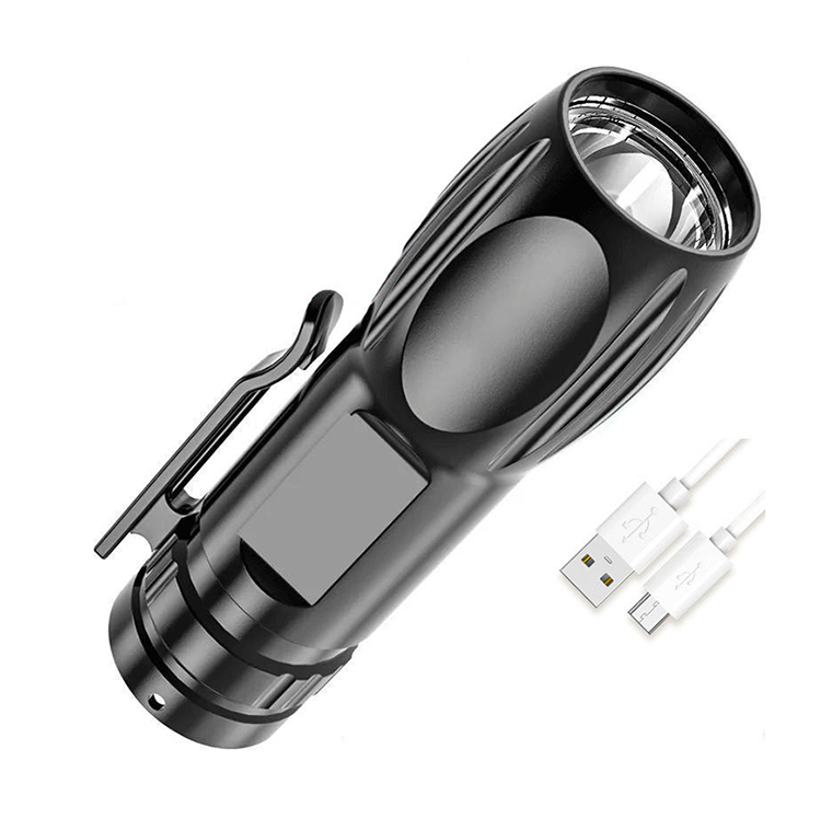 Mini Pocket 3 Modes Long Range High Brightness Rechargeable Waterproof Flashlight FSH630