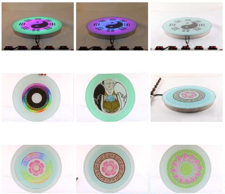 IP67 Color Changing square 300MM Round Recessed Ground Street Floor Paver 10W Led  Underground Brick  Light for Road