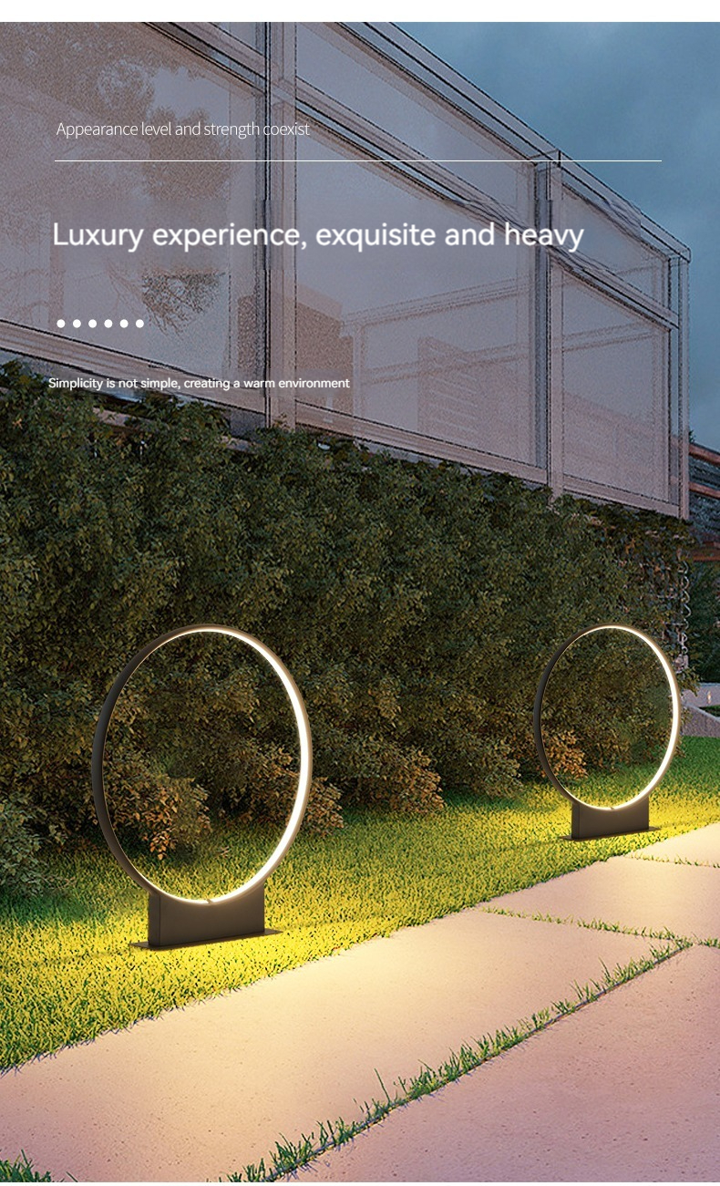 SYA-1409 Outdoor Lamp Post Patio Waterproof Pathway Landscape Bollard Lawn Lights for Yard Walkway