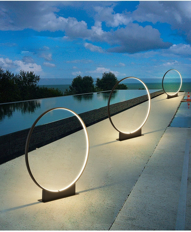 SYA-1409 Outdoor Lamp Post Patio Waterproof Pathway Landscape Bollard Lawn Lights for Yard Walkway