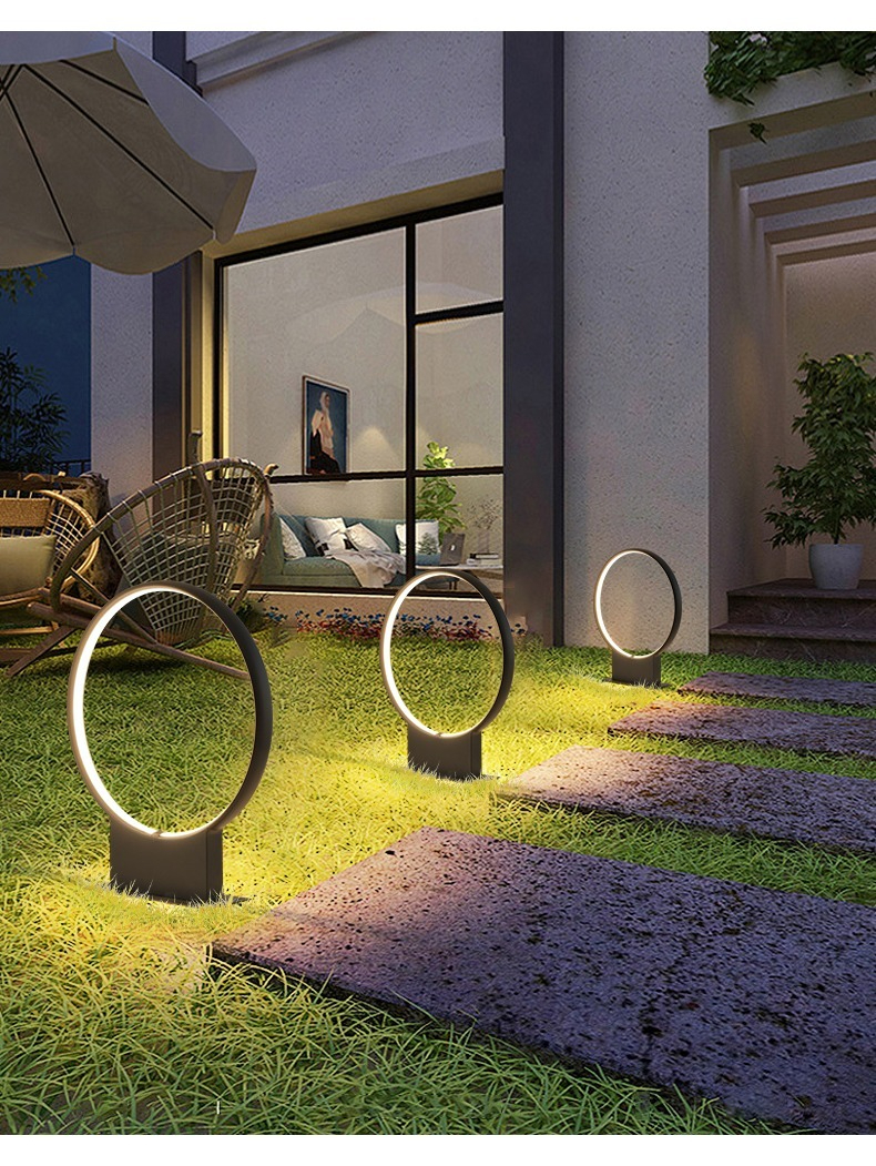 SYA-1409 Outdoor Lamp Post Patio Waterproof Pathway Landscape Bollard Lawn Lights for Yard Walkway