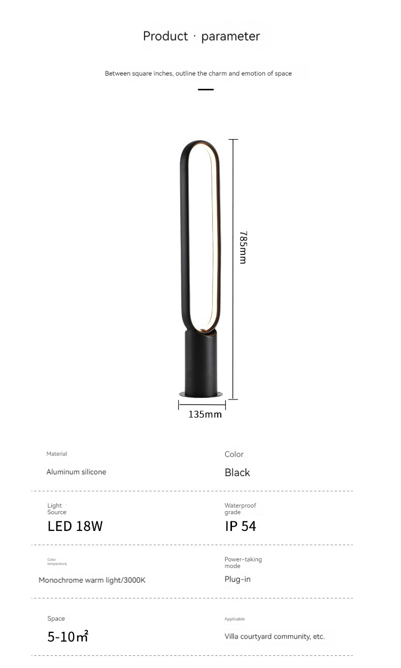 SYA-1409 Outdoor Lamp Post Patio Waterproof Pathway Landscape Bollard Lawn Lights for Yard Walkway