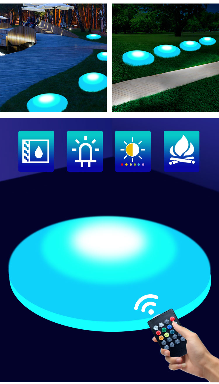 Outdoor Indoor Portable Floor Panels Color Changing Interactive Touch Led Stage Lighting Round Dance Floor for Sale