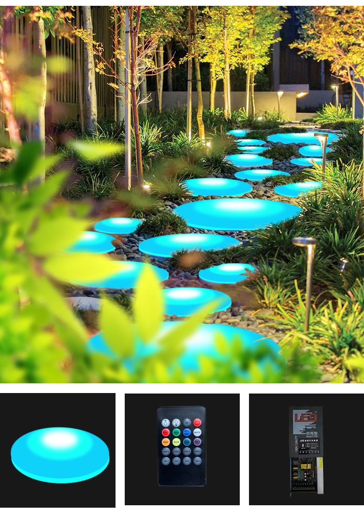 Outdoor Indoor Portable Floor Panels Color Changing Interactive Touch Led Stage Lighting Round Dance Floor for Sale