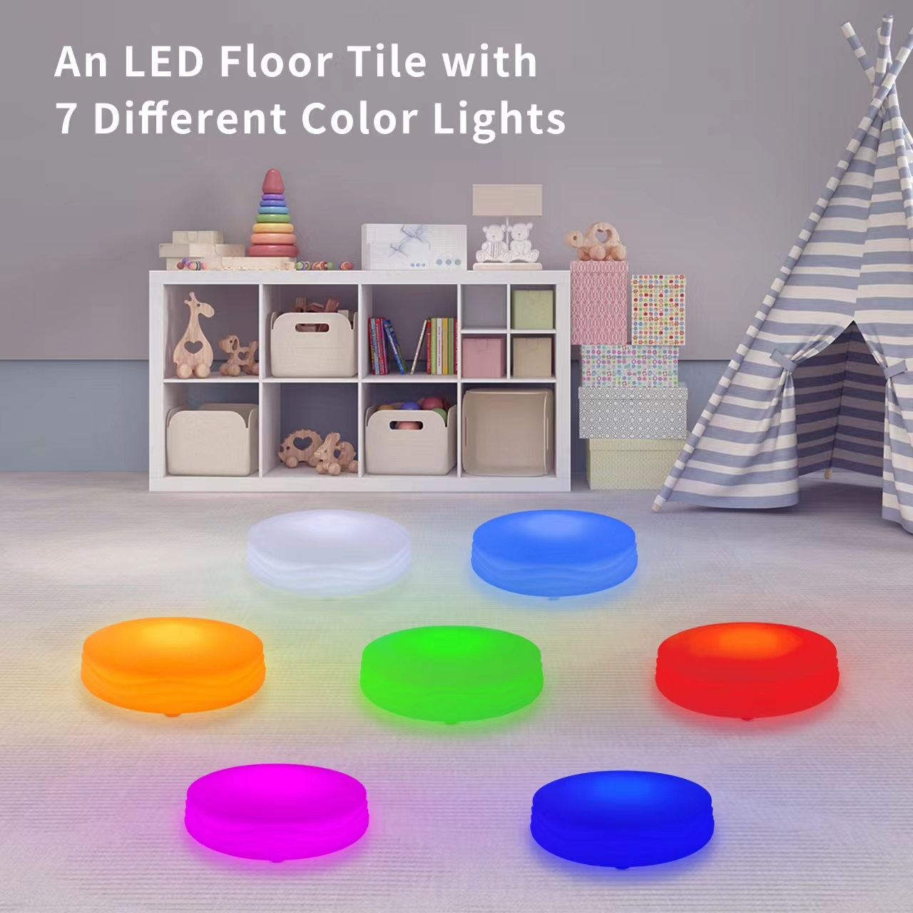 LED Furniture Kids Toy LED Touch Co<i></i>ntrol Dance Floor Music Plastic Floor Light