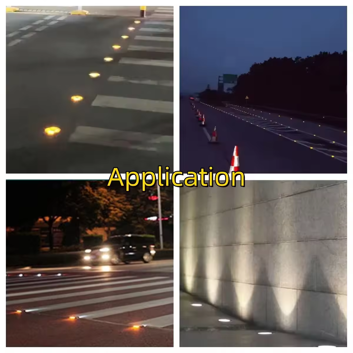Semi-Circular Garden Light Solar Road Studs Traffic Studs Lights SRS230picture6