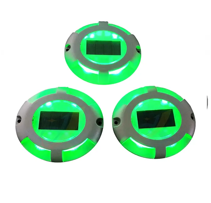Aluminium Yellow Outdoor Solar LED Traffic Road Stud Light SRS170picture3