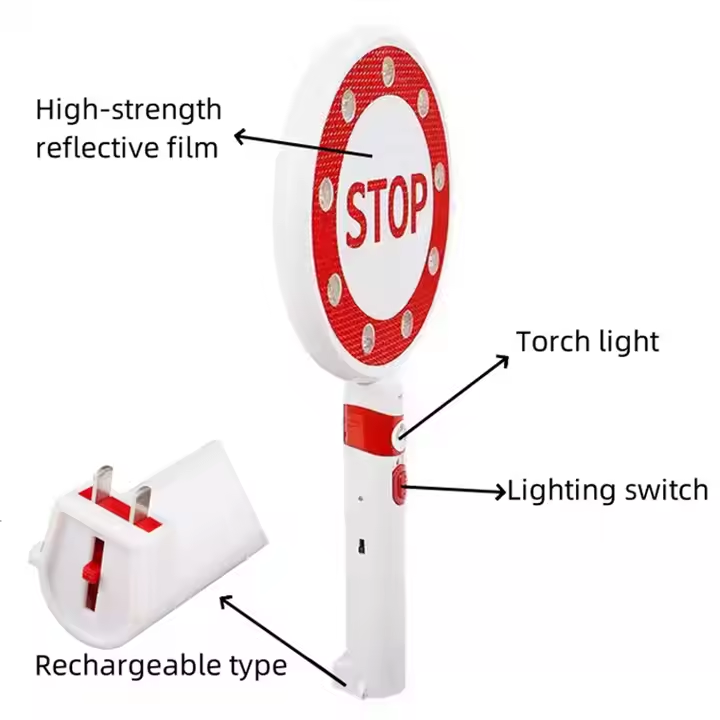Red Green Handheld Board Flashing LED Traffic Warning Light TSW300picture3