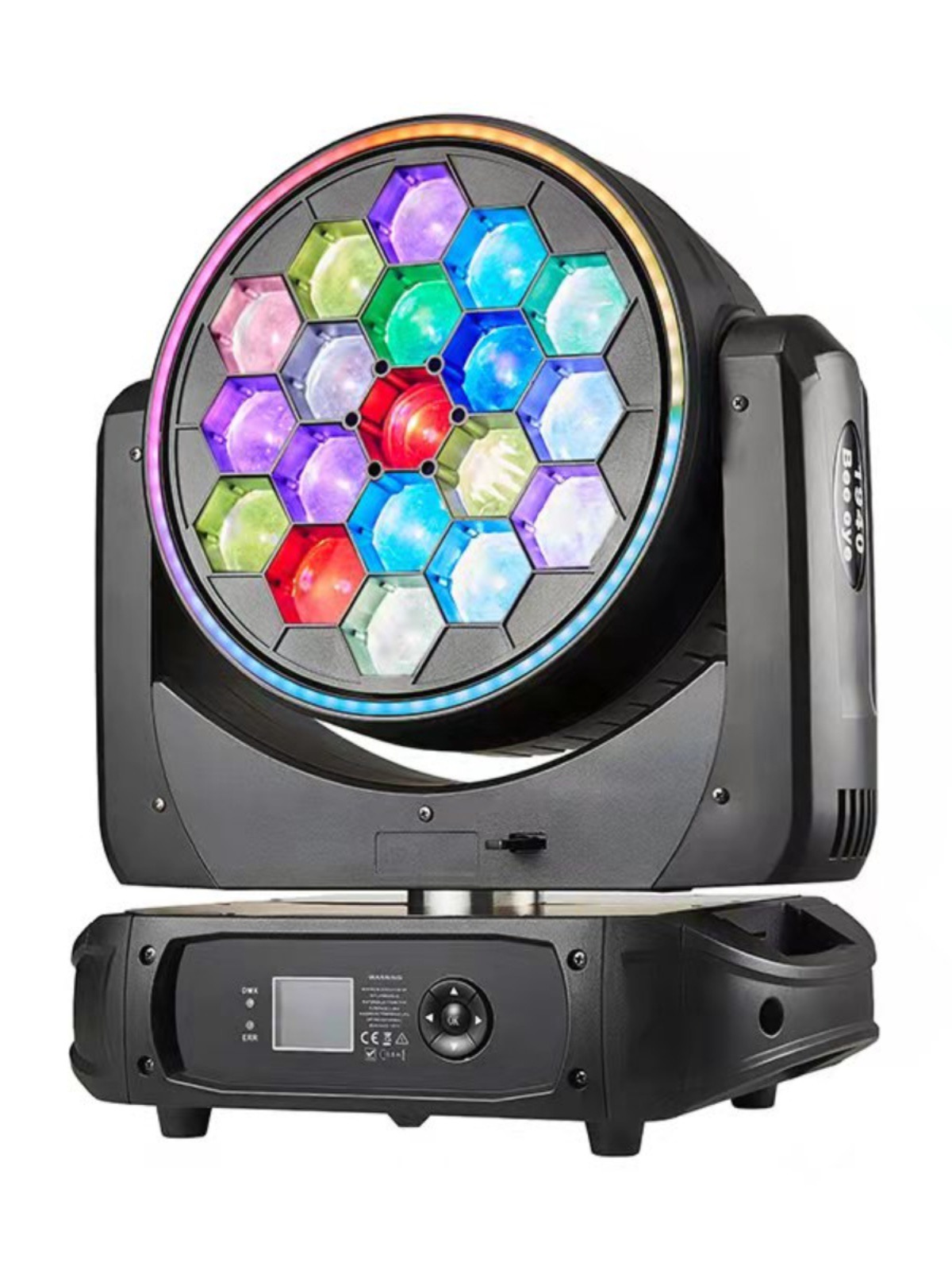 RGBW 4in1 19pcs 40W Amazing Effect Big Bee Eye Zoom Wash Led Moving Head Light Strip Lights for Disco Stage Nightclub Lighting