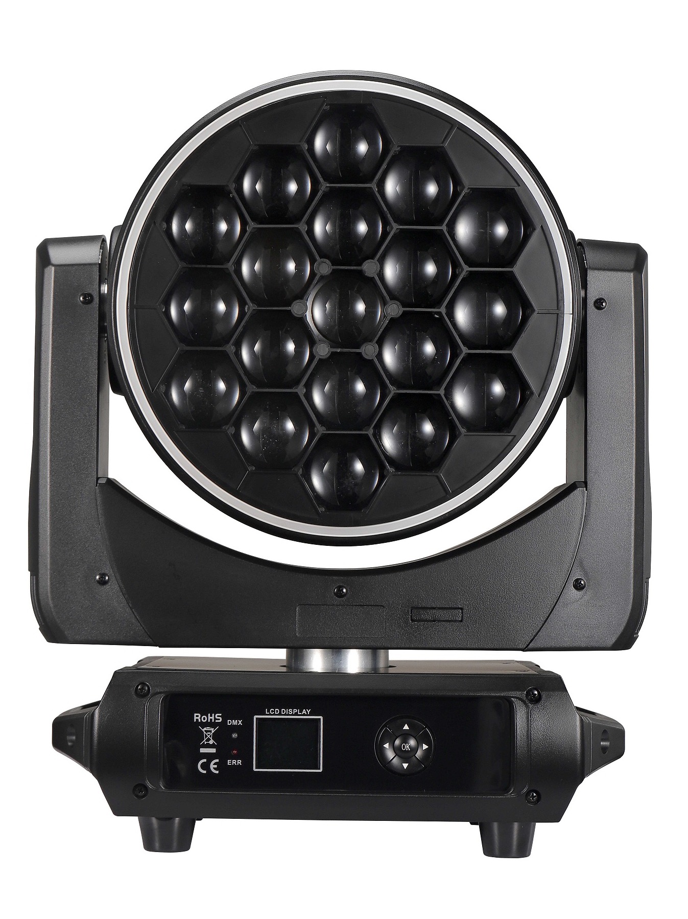 RGBW 4in1 19pcs 40W Amazing Effect Big Bee Eye Zoom Wash Led Moving Head Light Strip Lights for Disco Stage Nightclub Lighting