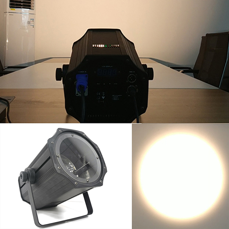 LED Par COB 200W White + Warm White 2in1 Studio Stage Light DMX Light for Stage Wedding Dj Lights
