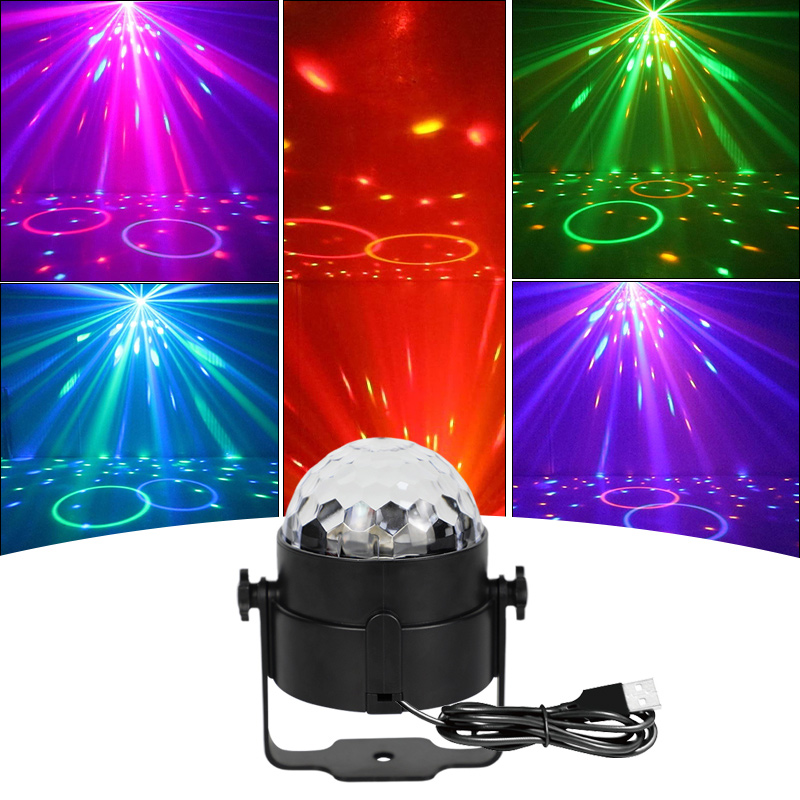 Magic Bal LED Lamp 4 Colors RGB USB Plug Disco Stage Lights DBL110
