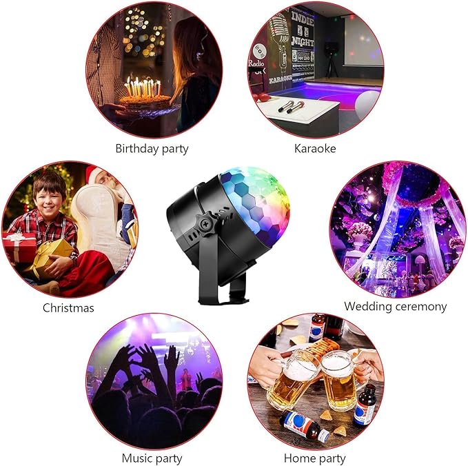 Magic Bal LED Lamp 4 Colors RGB USB Plug Disco Stage Lights DBL110picture5