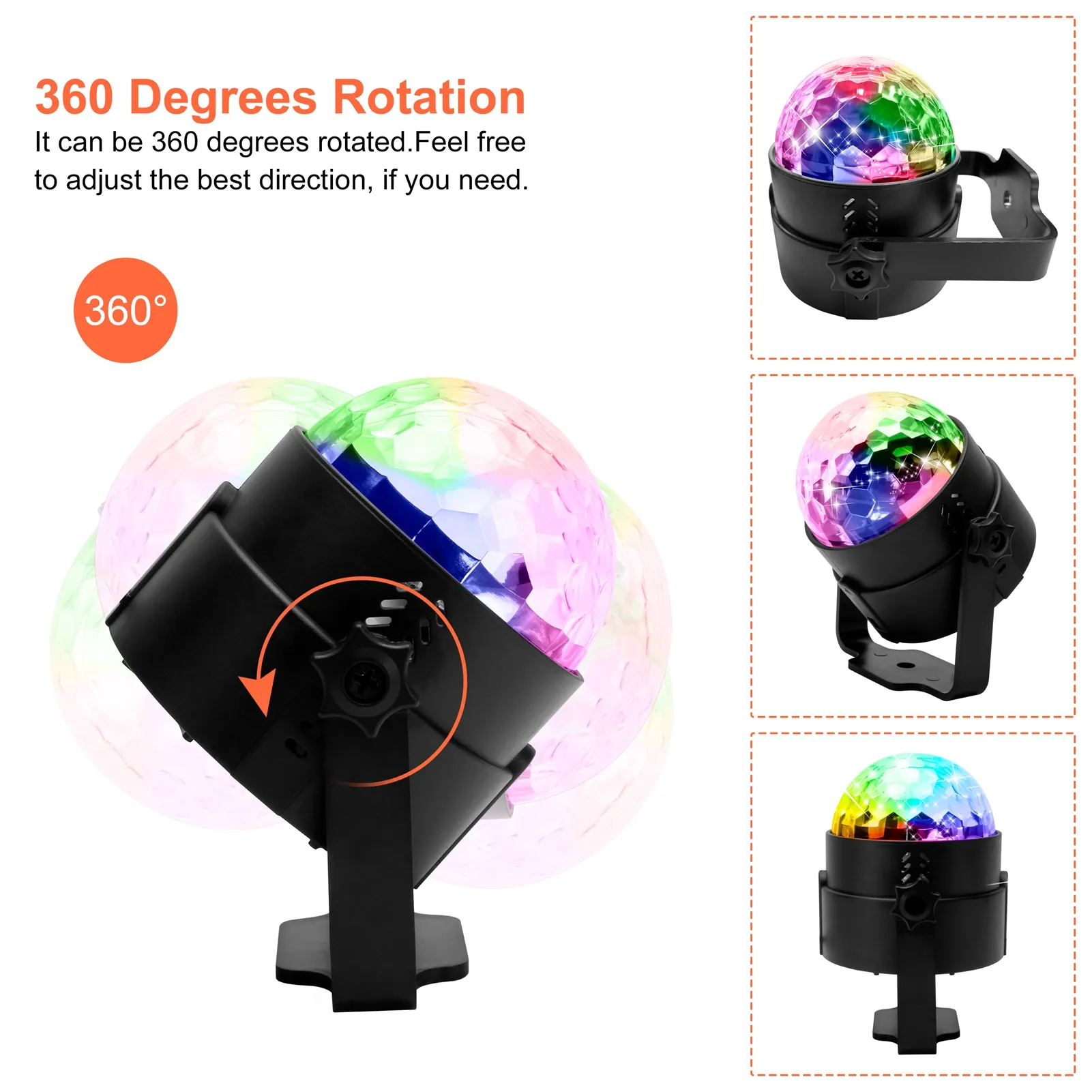 RGB LED Magic Ball Lamp 3 Beams Stage Disco Lighting DBL120picture6