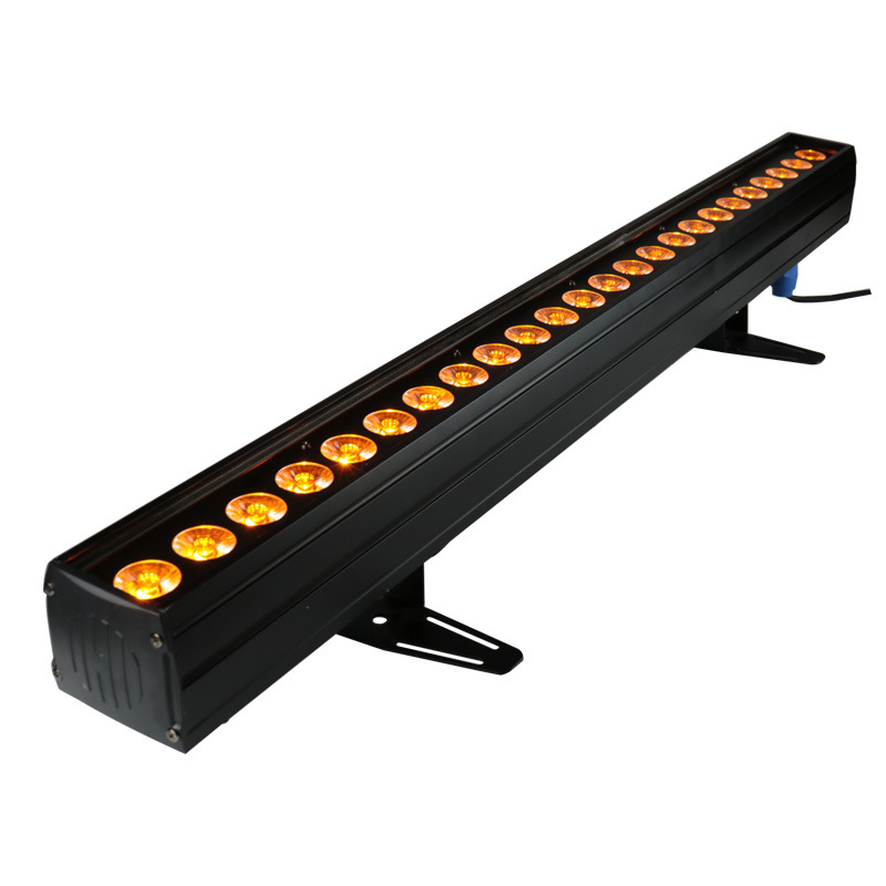 18 Px 10W Full RGBW LED Strip Wall Washer Dyeing Floodlight for Wedding Stage Light Show DMX512 Co<i></i>ntrol Aluminum Beam Lights