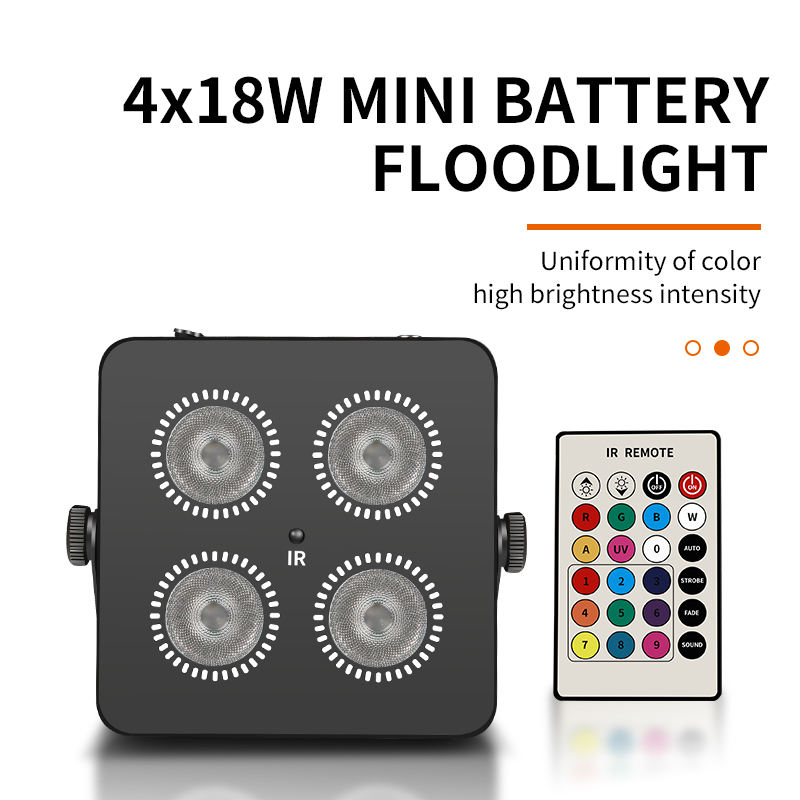Dmx512 Wireless Stainless Steel RGBWA UV 6in1 LED Par Light SPR390picture3