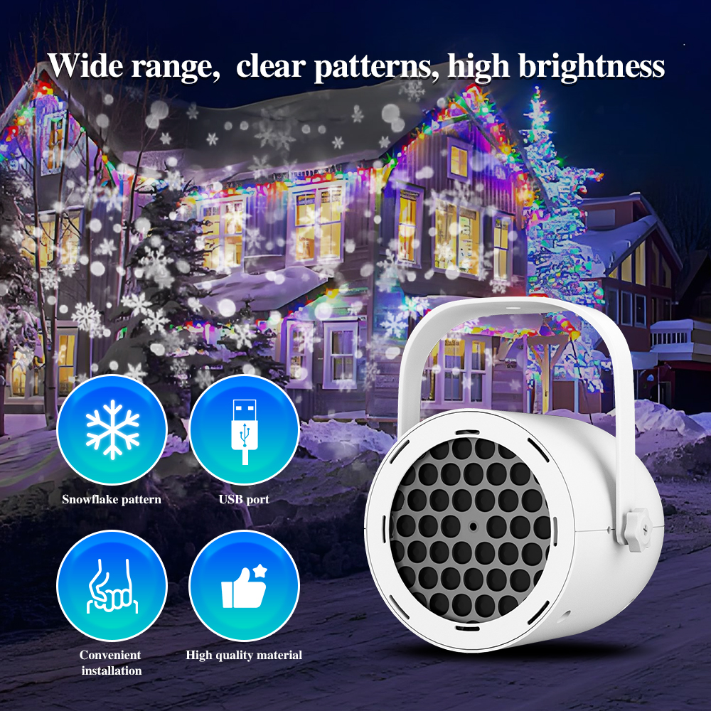 16 Patterns Indoor Christmas Snowflake Lights LED Xmas Lights XMS3000picture4