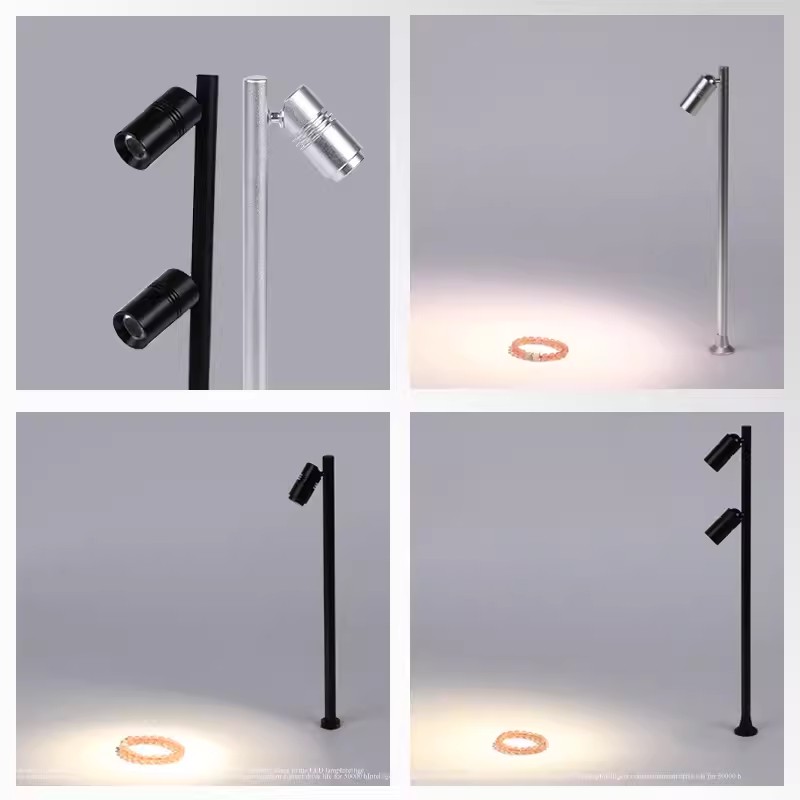 Vertical Style Standing Pole Rotating LED Counter Jewelry Light JEW180picture4