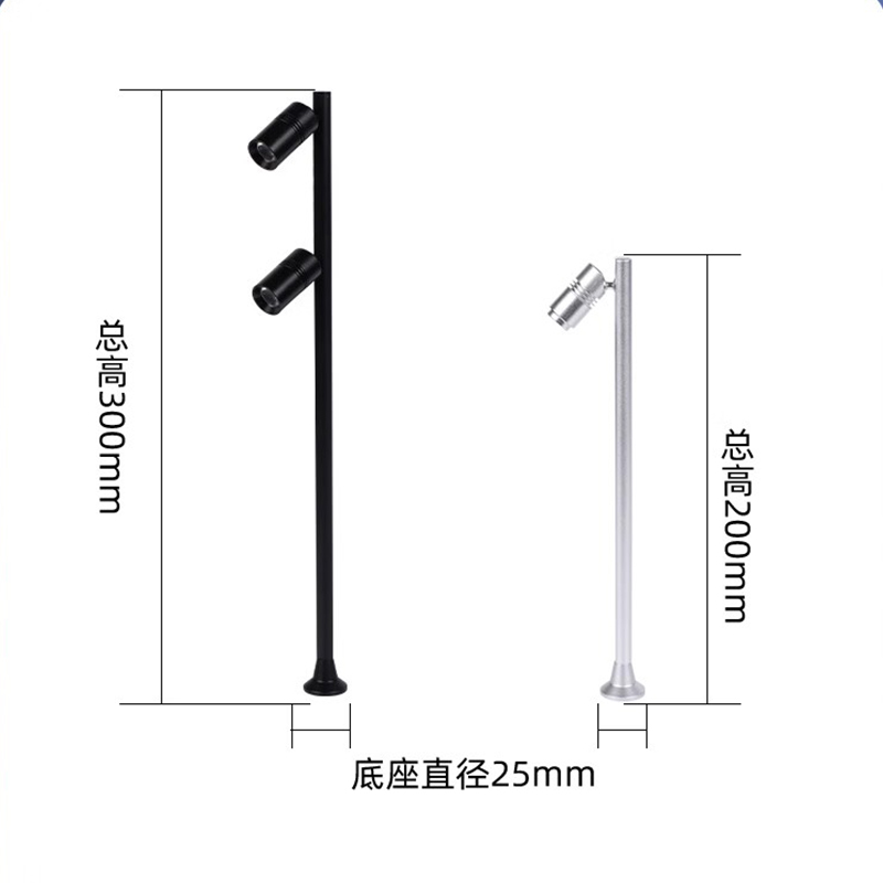 Vertical Style Standing Pole Rotating LED Counter Jewelry Light JEW180picture5