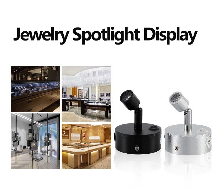Wireless Charged 3W LED Jewelry Showcase Spotlight JEW250picture4