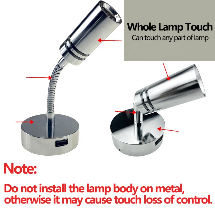 DC12-24V Touch Control RV Yacht Reading Light Yacht MRL330picture4