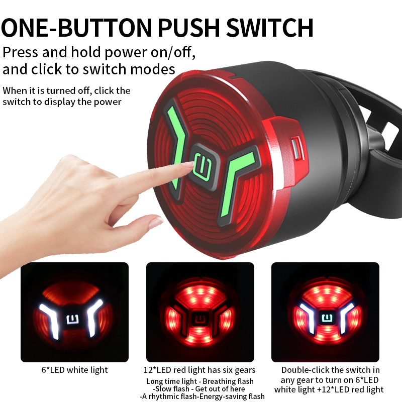 USB Rechargeable LED Bike Tail Light BKE220picture4