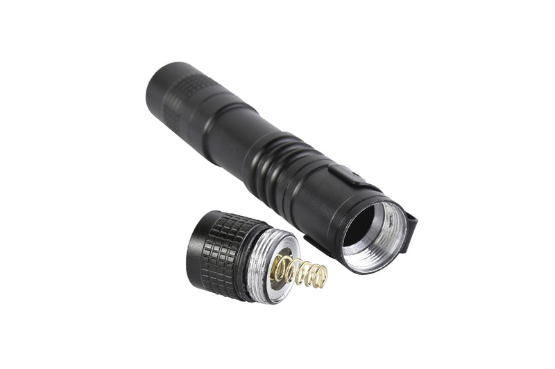 Customize Logo Mini Portable LED Flashlight Aluminum Alloy Flashlight 3 Modes Tactical Torch Hand Light Flashlight With Clip