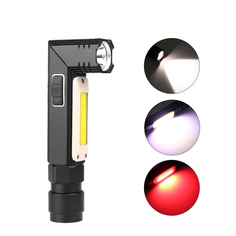 LED 5 Grades Magnetic Fold Multi-function XPG COB Beads 90° Torch TFSH780