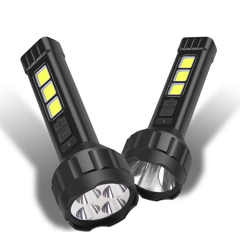 USB Rechargeable LED COB 3 Light Modes Torch Light FSH850